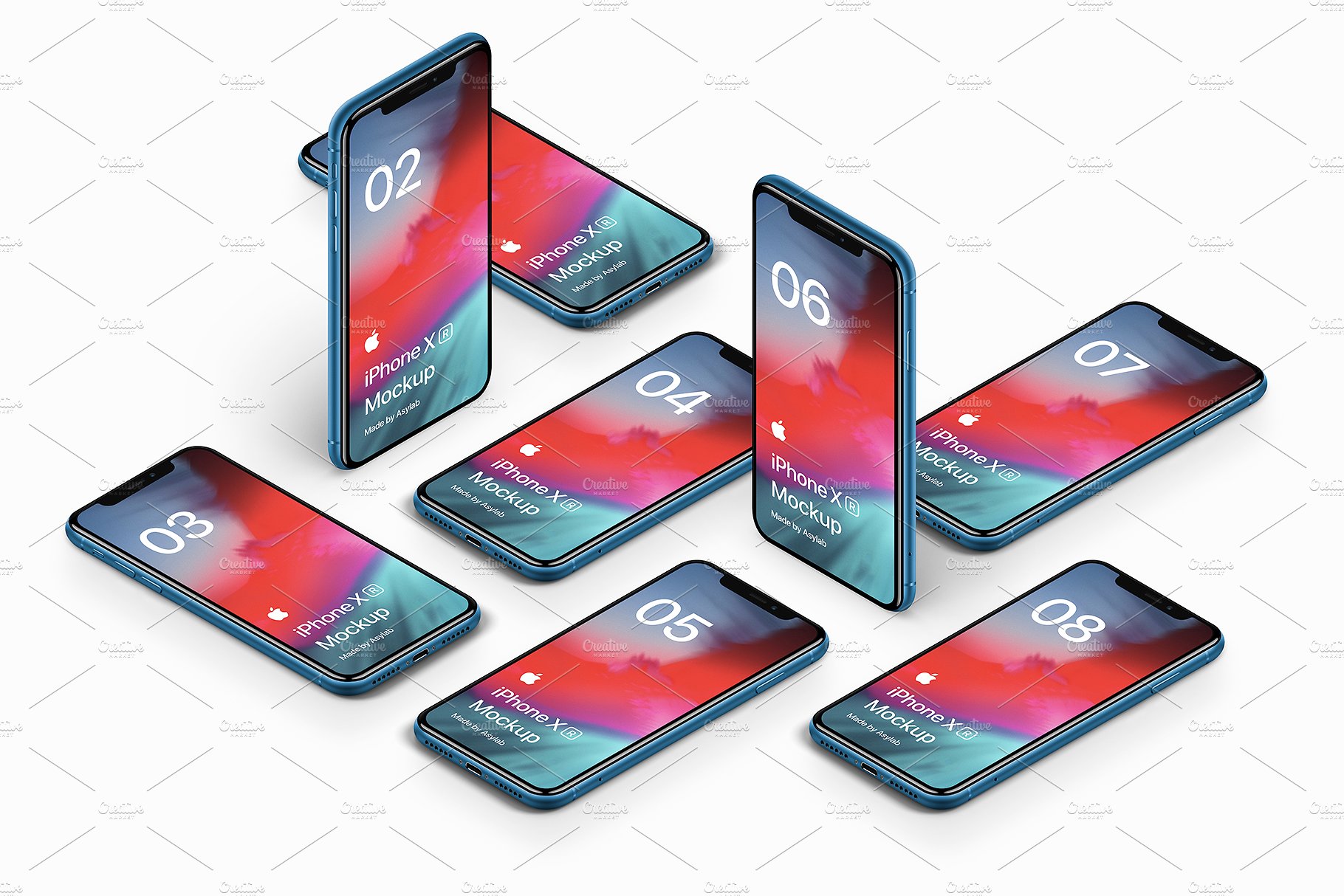 5k超清的iPhone XR 20样机场景 iPhone XR 20 Mockups Scenes_img_2