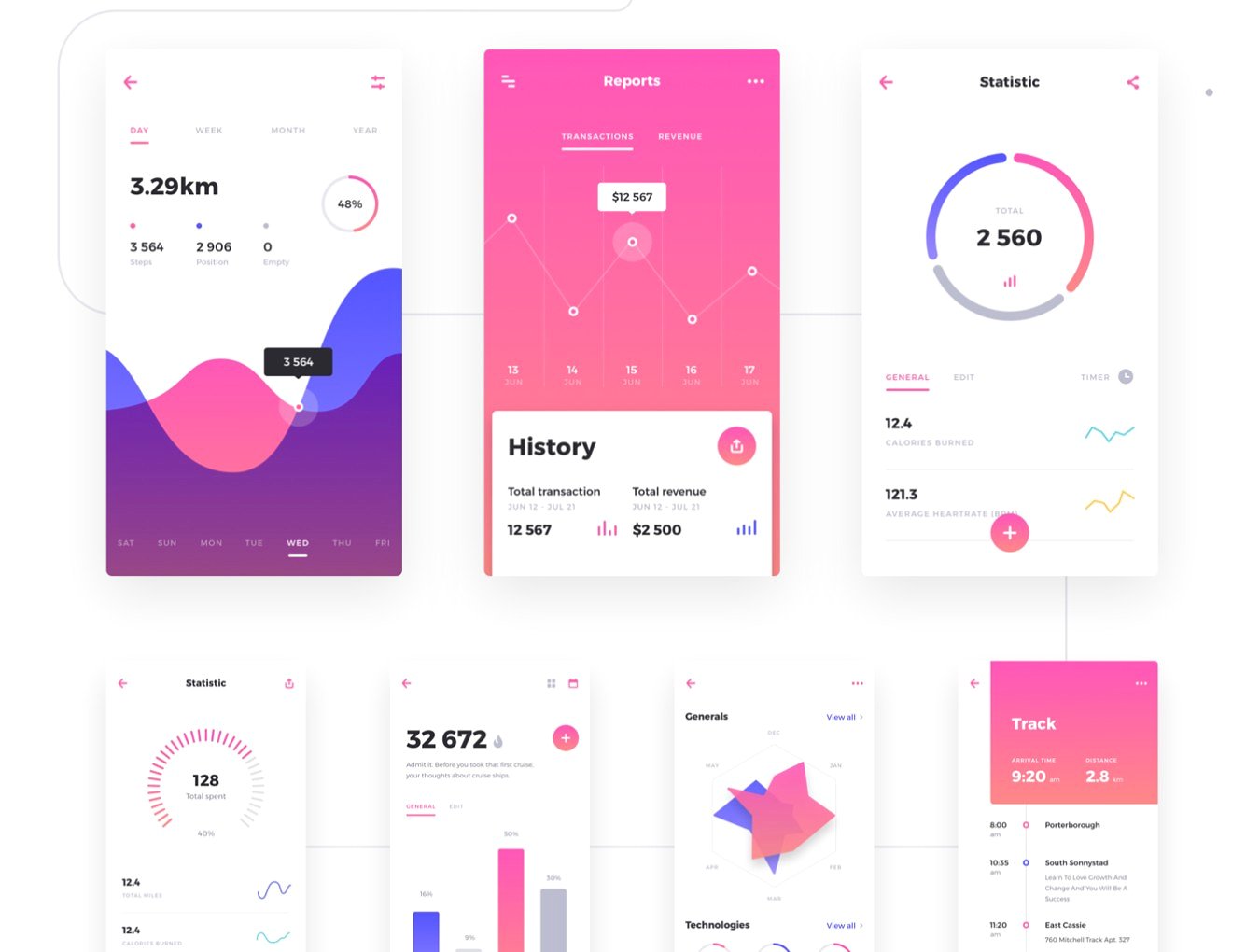 华丽的移动社交UI套件 Rodman Mobile UI Kit_img_2