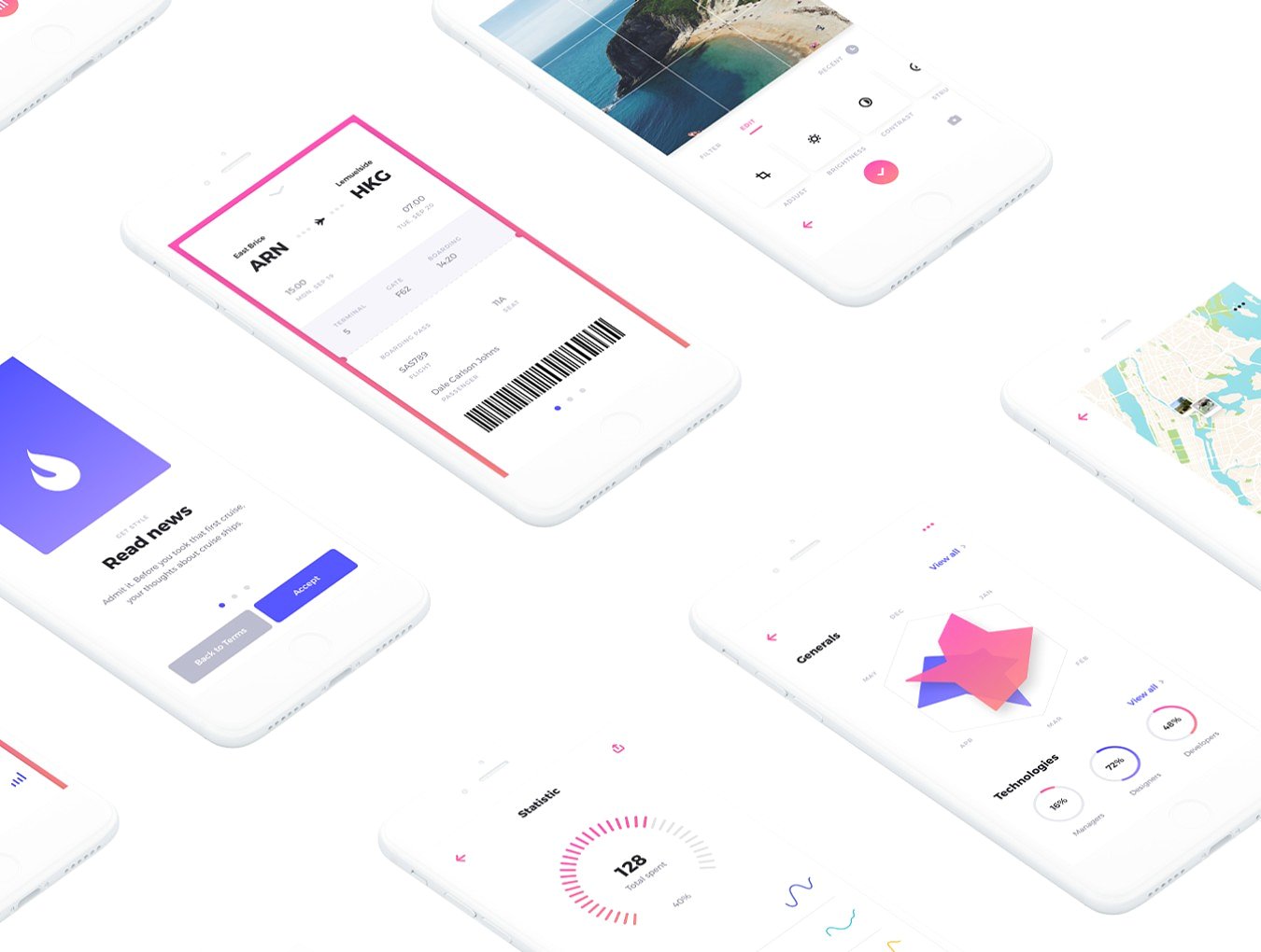 华丽的移动社交UI套件 Rodman Mobile UI Kit_img_2