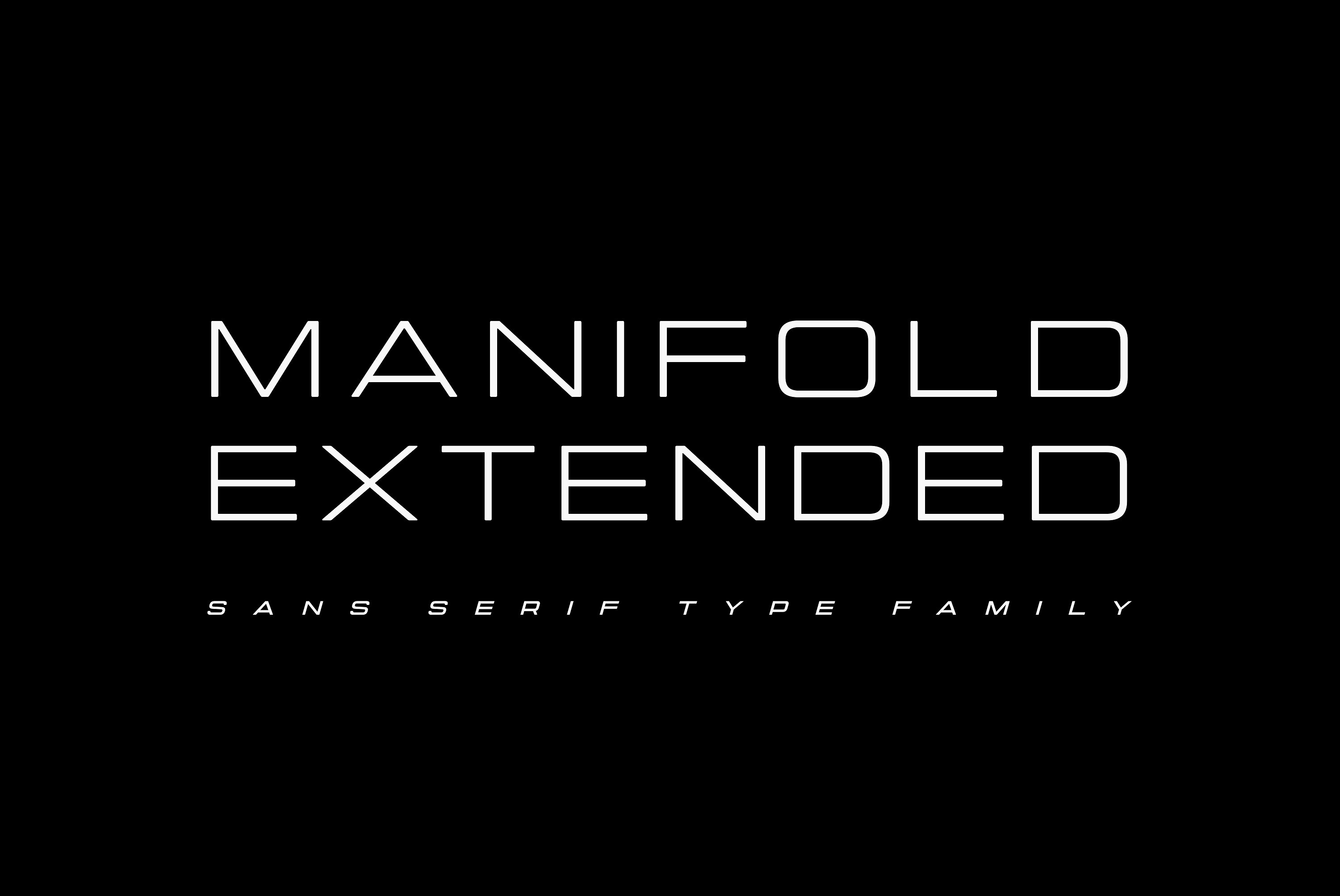 豪华锐利细长优雅的无衬线字体 Manifold Extended CF Wide Sans Serif_img_2