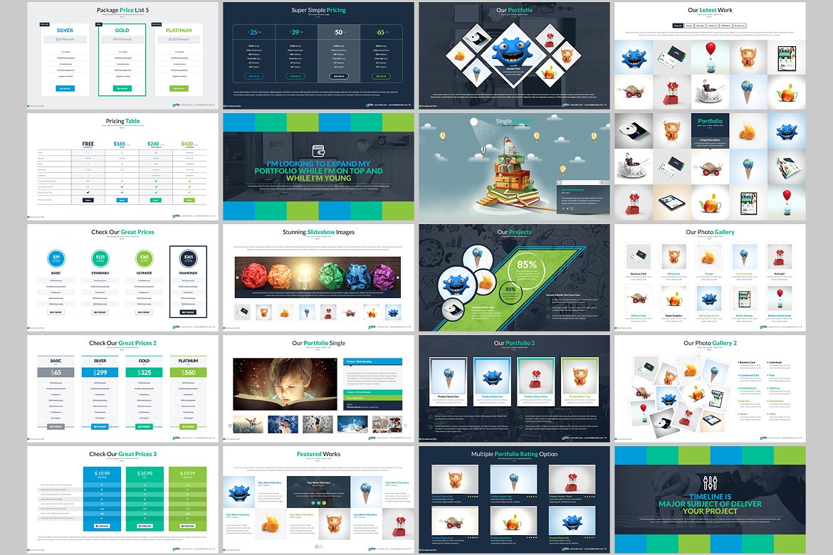 15000页超超级多功能客户信息图表PPT模板 15000 PowerPoint Presentation Template_img_2