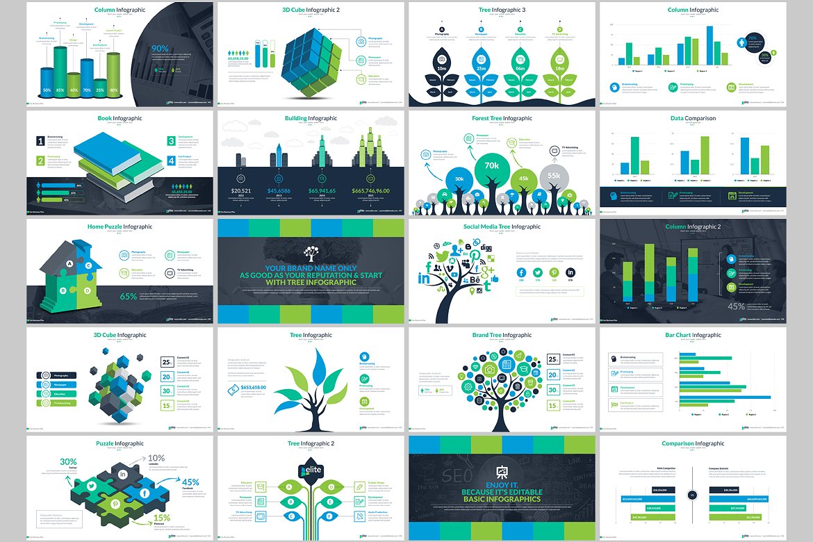 15000页超超级多功能客户信息图表PPT模板 15000 PowerPoint Presentation Template_img_2