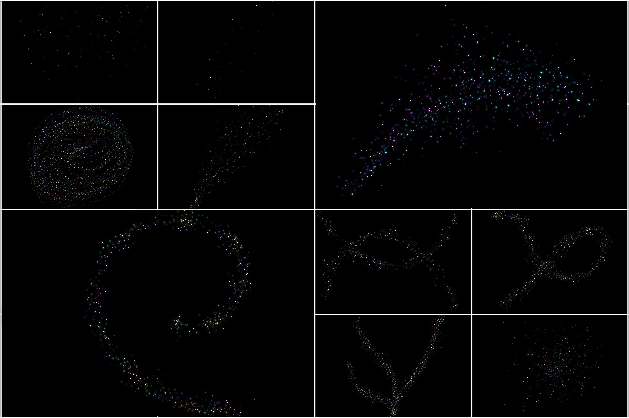 8K超高清童话萤火虫覆叠加图层PNG图片素材 8K Fairytale Fireflies Overlays_img_2