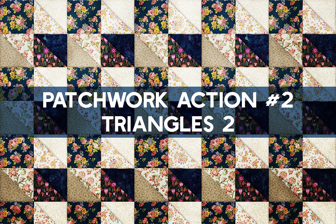 波西米亚风格的彩色缝纫图层样式 PATCHWORK Effect Photoshop TOOLKIT_img_2