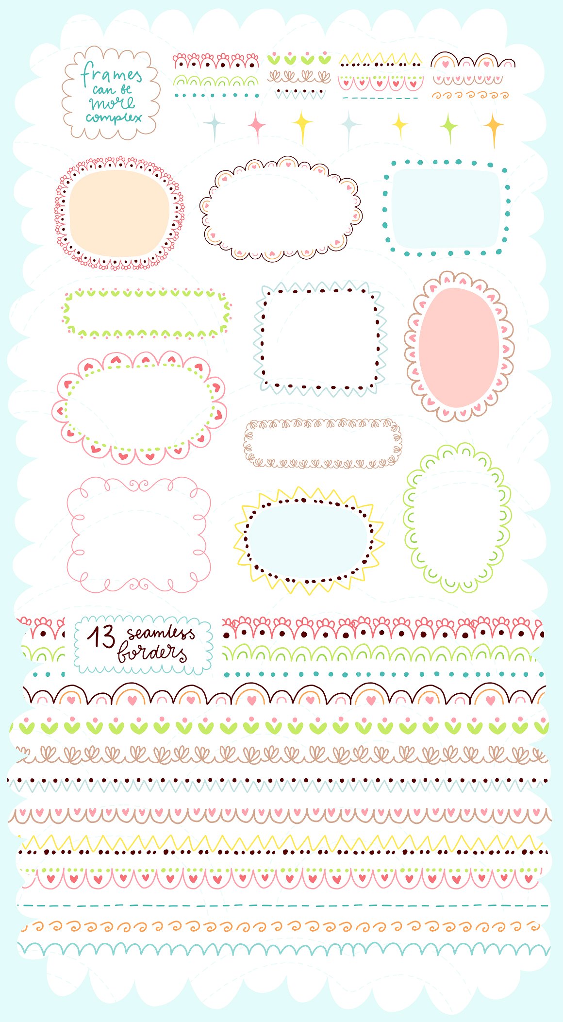 350款美妙清新的春天元素剪贴画集合 350 Spring is Here! Graphics & Patterns_img_2