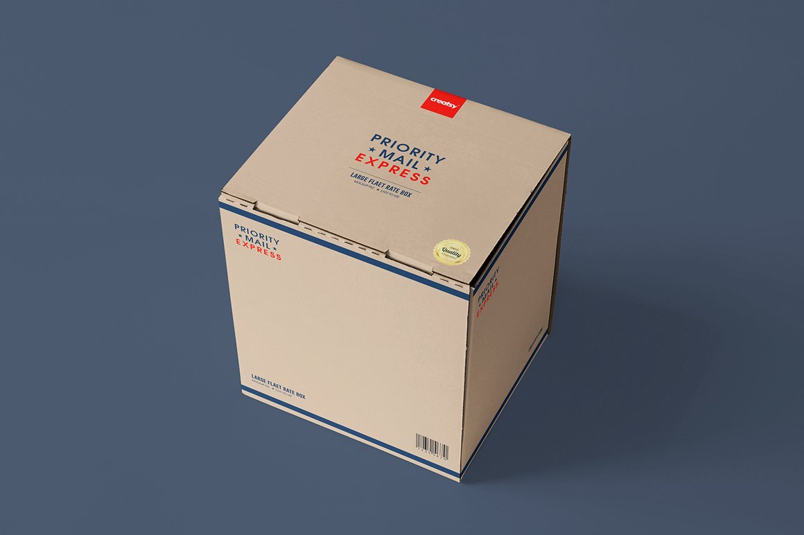 3款快递包装盒样机集合 3 Mailing Box Types Mockup Set_img_2