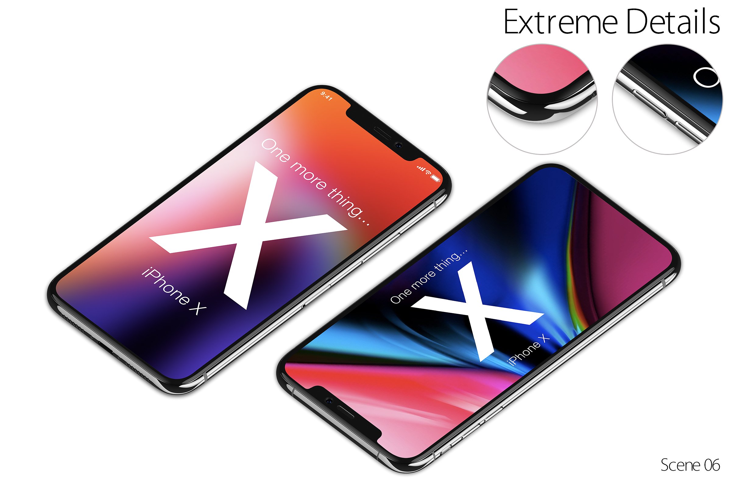 10个不同角度的iPhone X展示样机 10 iPhone X Mock-ups Pack_img_2