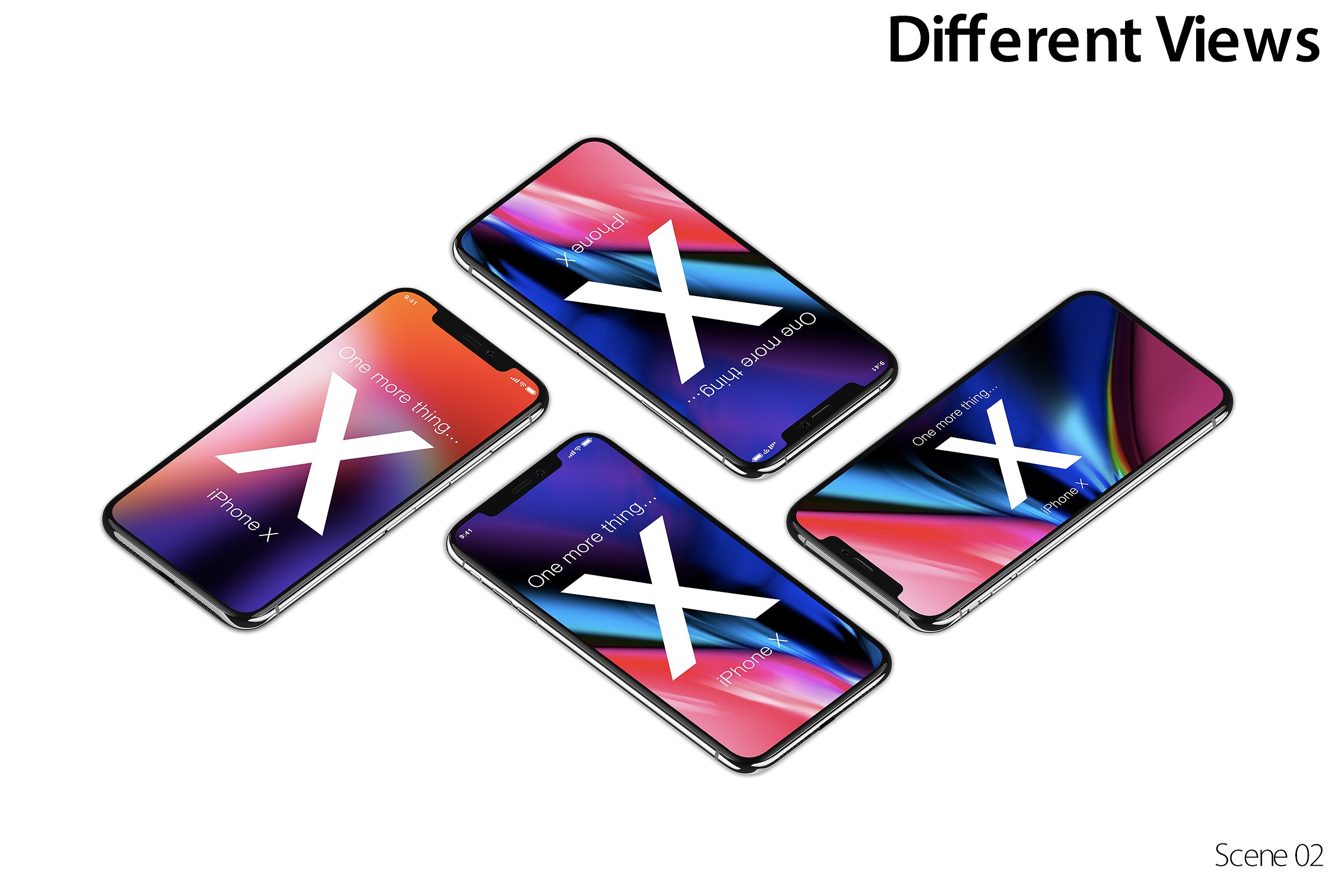 10个不同角度的iPhone X展示样机 10 iPhone X Mock-ups Pack_img_2