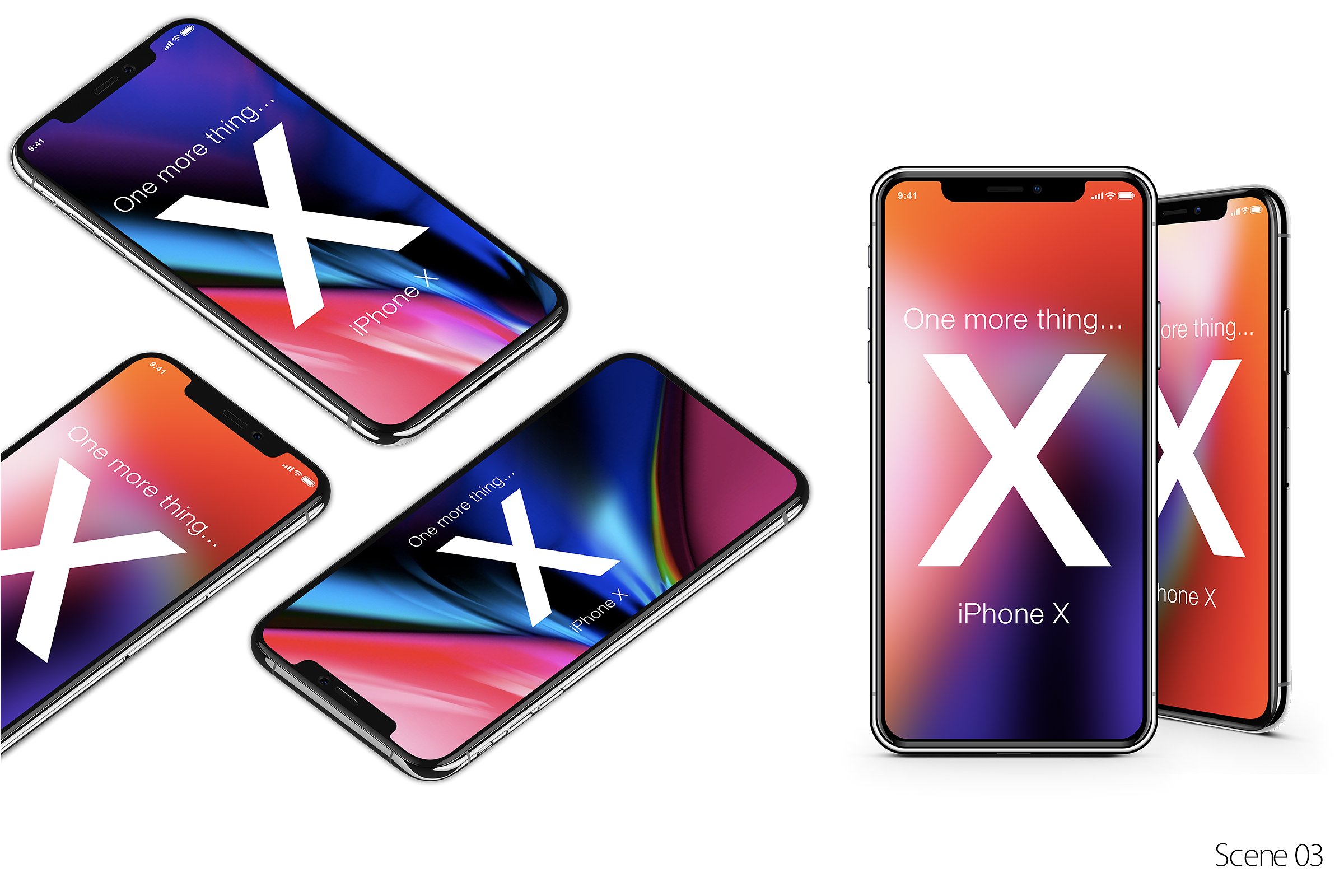 10个不同角度的iPhone X展示样机 10 iPhone X Mock-ups Pack_img_2