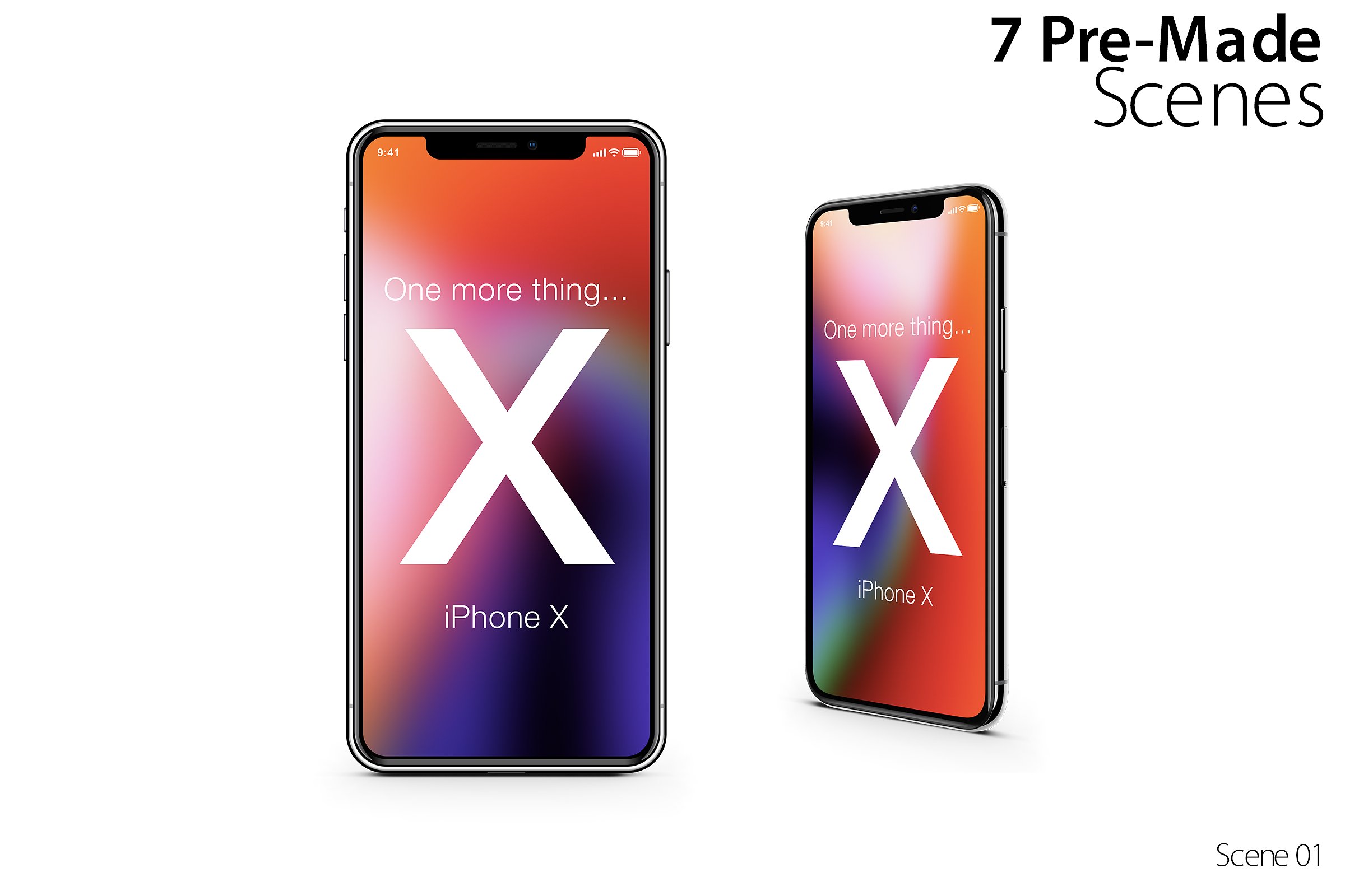 10个不同角度的iPhone X展示样机 10 iPhone X Mock-ups Pack_img_2