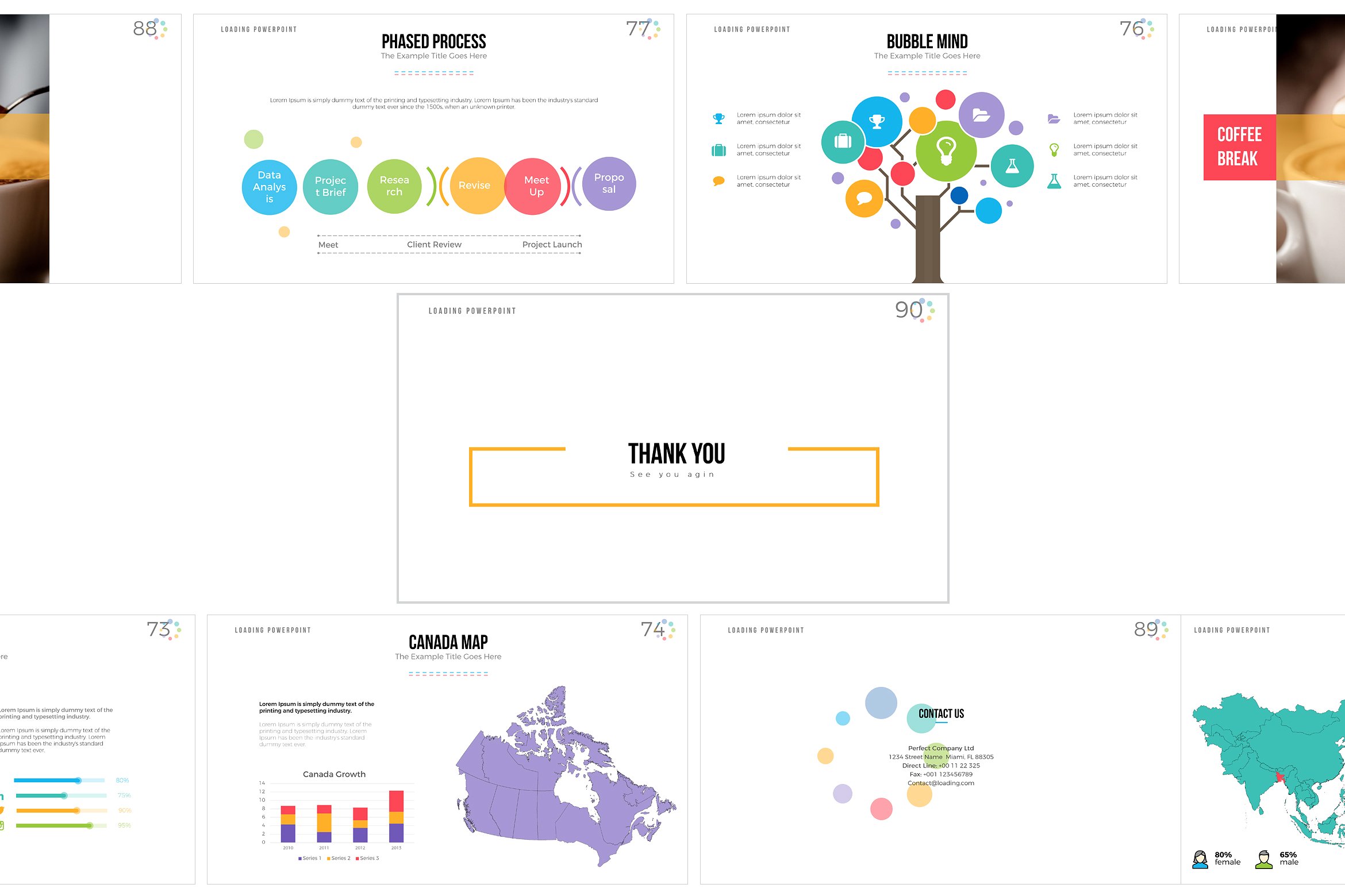 多功能的企业介绍PPT模板 Loading PowerPoint Template_img_2