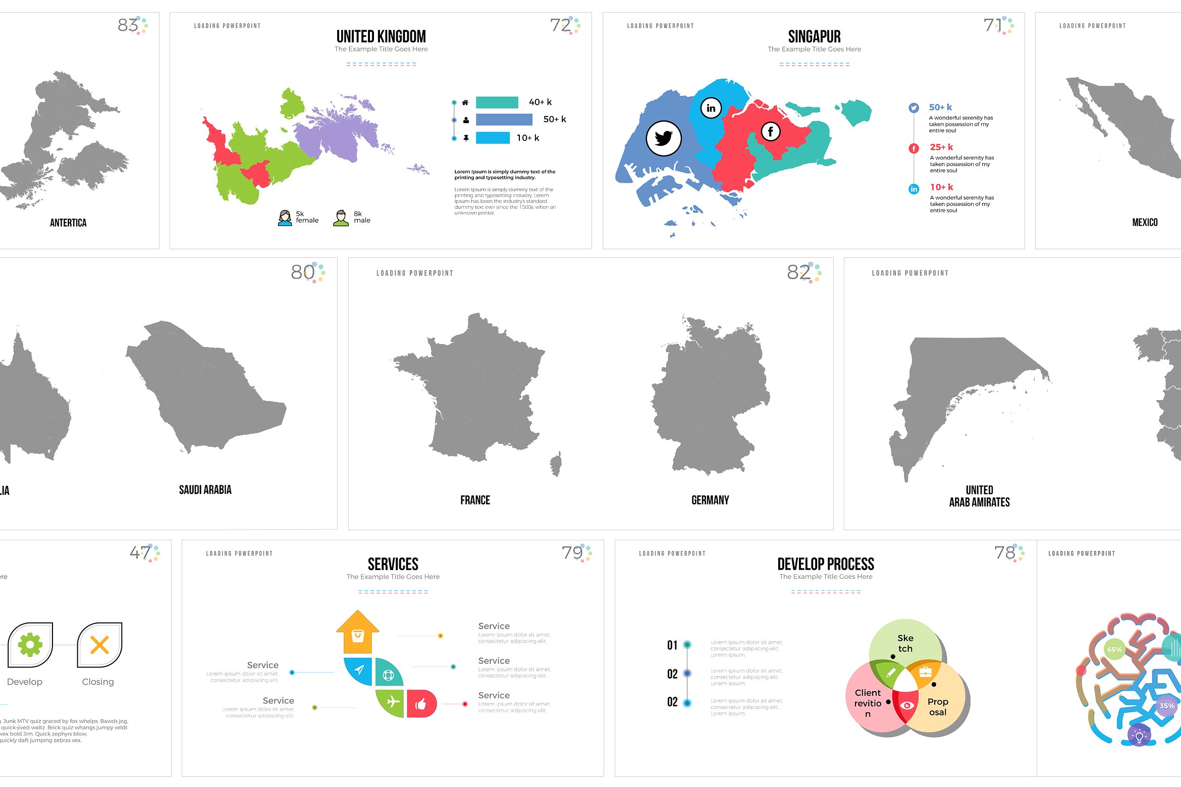 多功能的企业介绍PPT模板 Loading PowerPoint Template_img_2