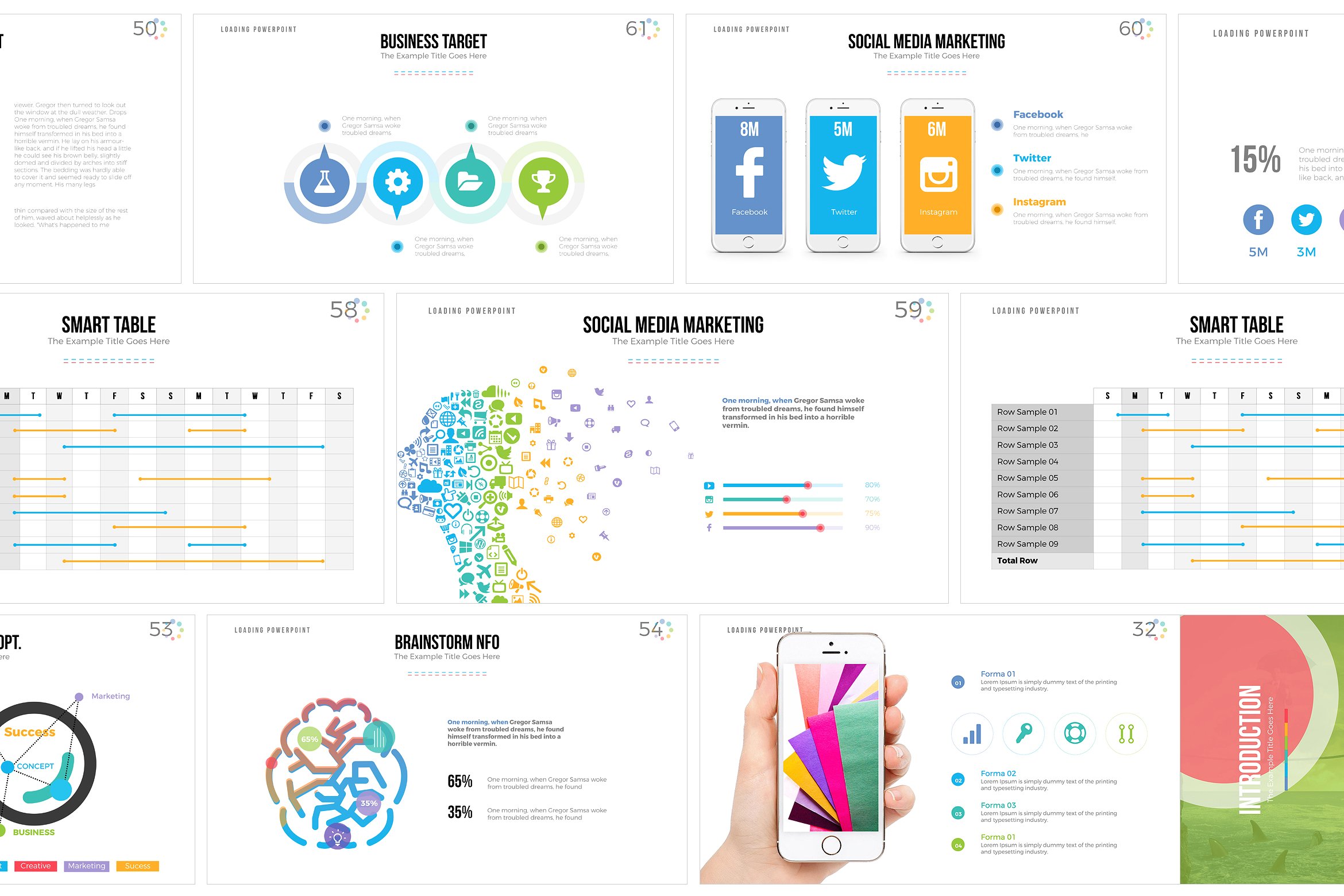 多功能的企业介绍PPT模板 Loading PowerPoint Template_img_2