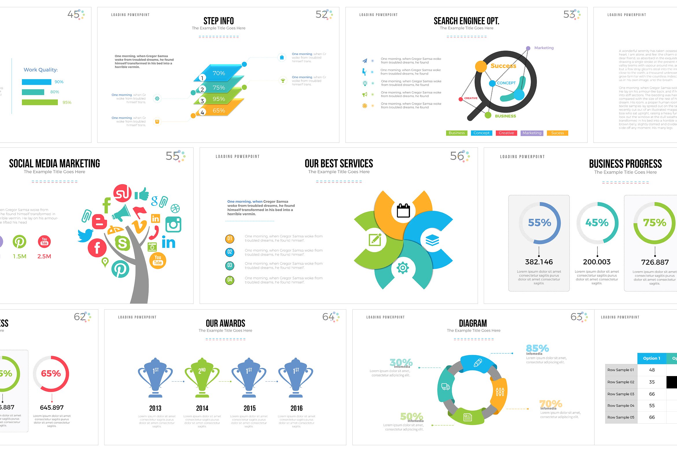 多功能的企业介绍PPT模板 Loading PowerPoint Template_img_2