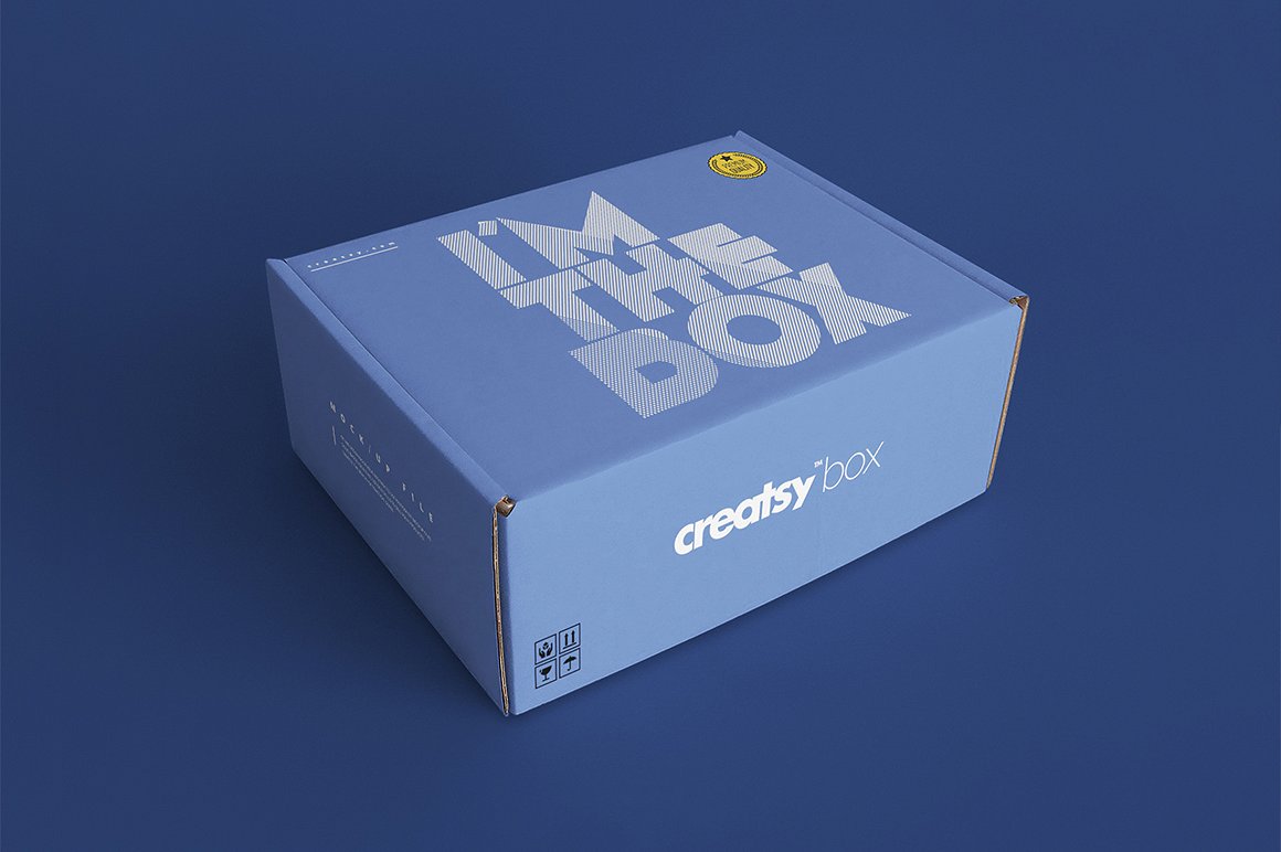 2套快递包裹箱子样机 2 Mailing Box Mockup Set_img_2