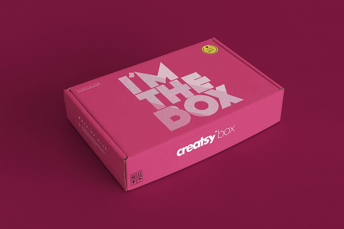 2套快递包裹箱子样机 2 Mailing Box Mockup Set_img_2