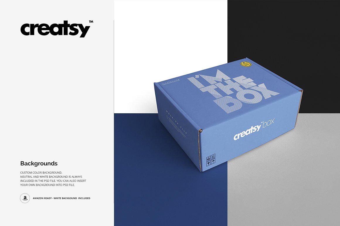 2套快递包裹箱子样机 2 Mailing Box Mockup Set_img_2