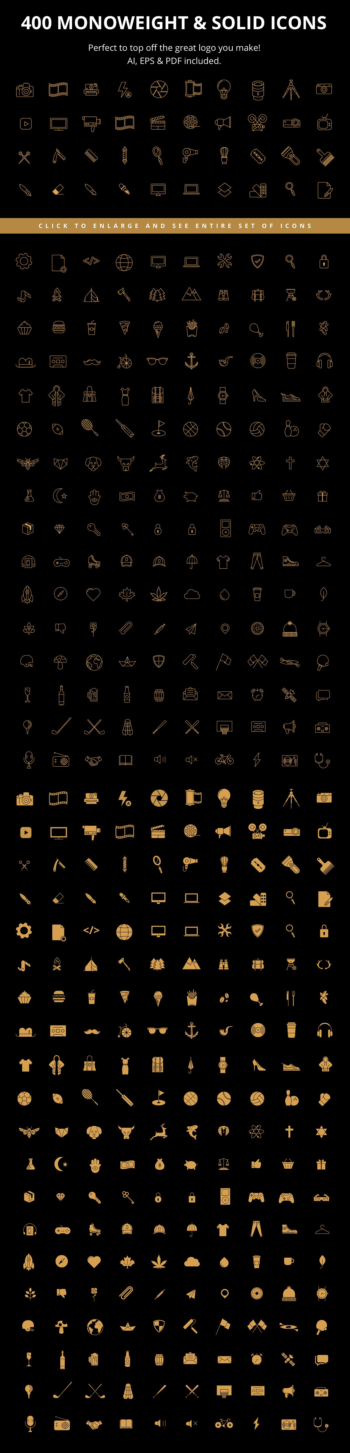 1180多个矢量的标志元素图案大集合 1180+ Mega Logo Bundle Creator Kit_img_2