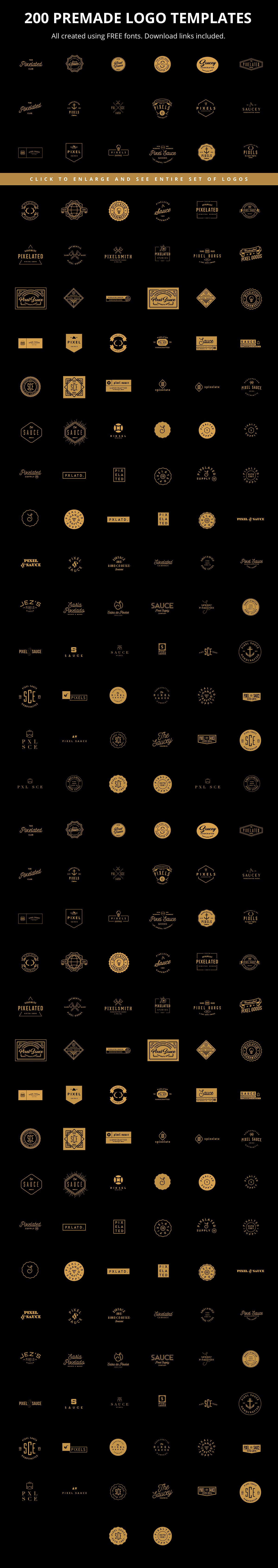 1180多个矢量的标志元素图案大集合 1180+ Mega Logo Bundle Creator Kit_img_2