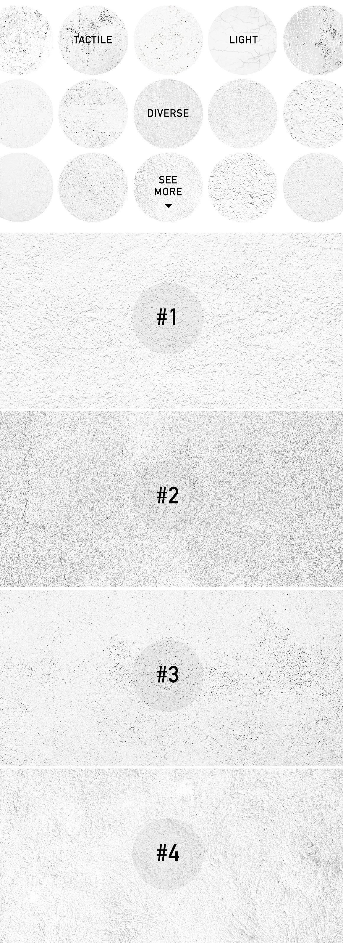 25石膏纹理的笔刷和图形纹理包 25 WhiteWalls Plaster Brushes_img_2