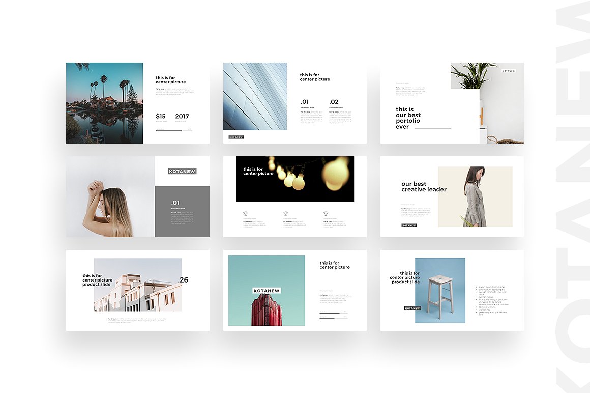 商业企业或个人使用的独特演示模板 Kotanew Keynote Template_img_2