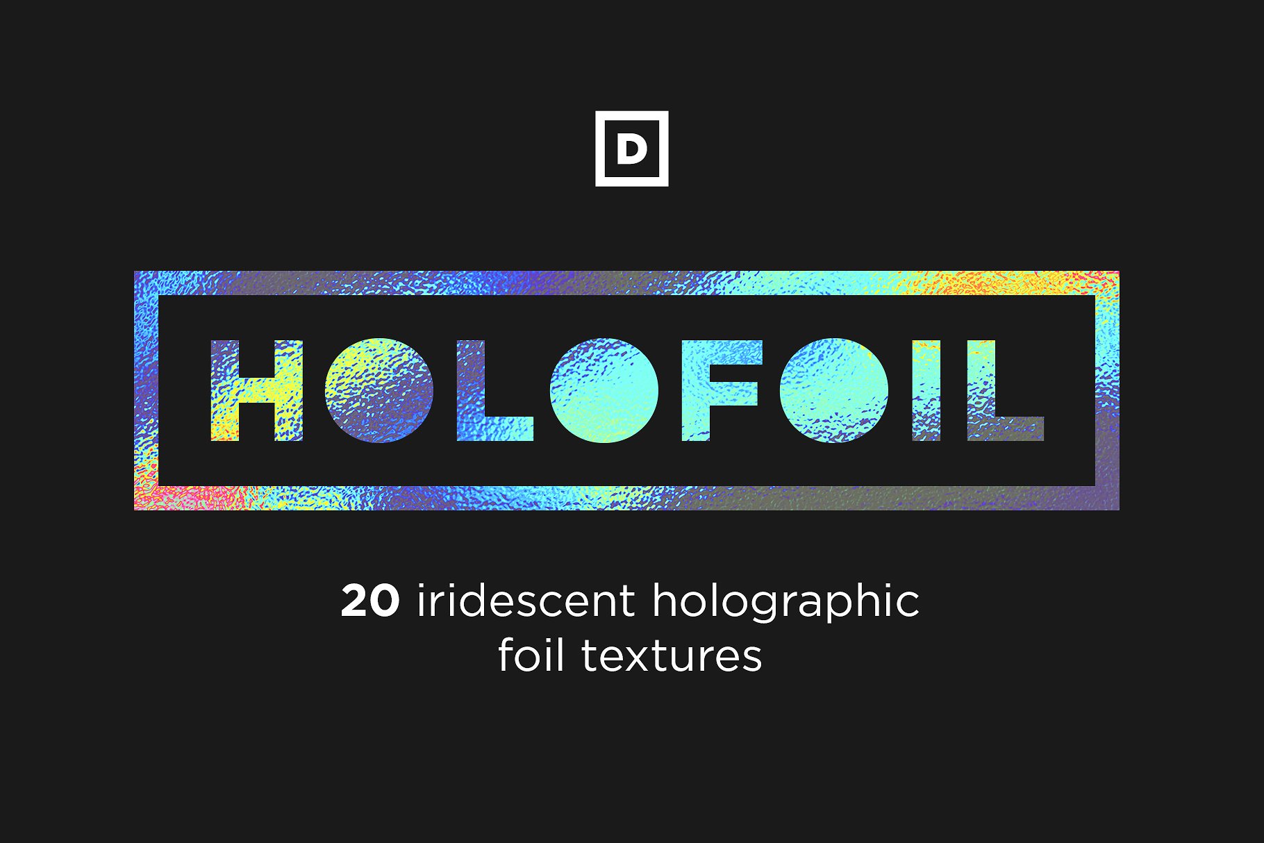 20款丰富多彩的锡箔纸纹理 20 HoloFoil Holographic Foil Textures_img_2