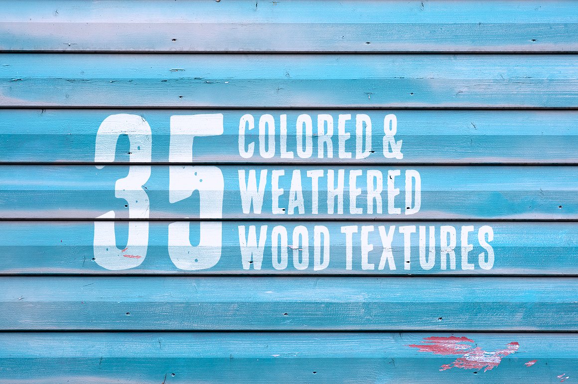 35种高分辨率木质背景纹理 35 Colored & Weathered Wood Textures_img_2