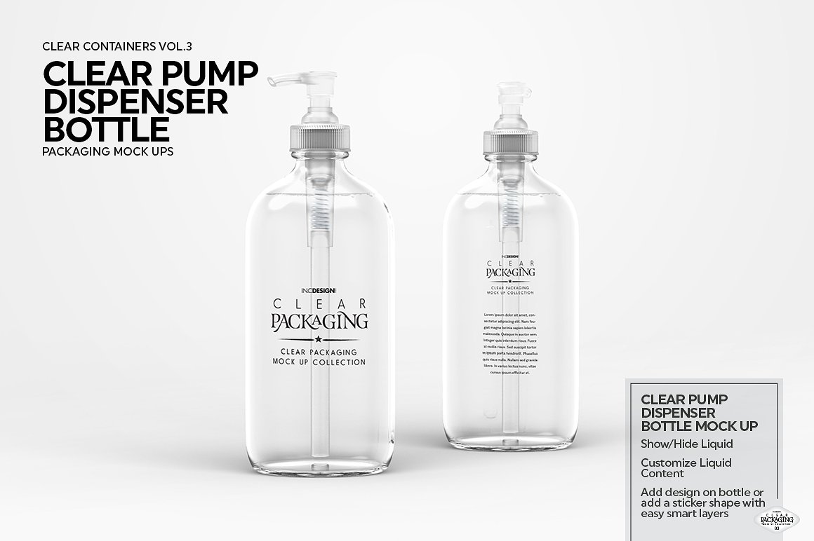 透明塑料喷雾瓶样机 Clear Pump Dispenser Mock Up_img_2