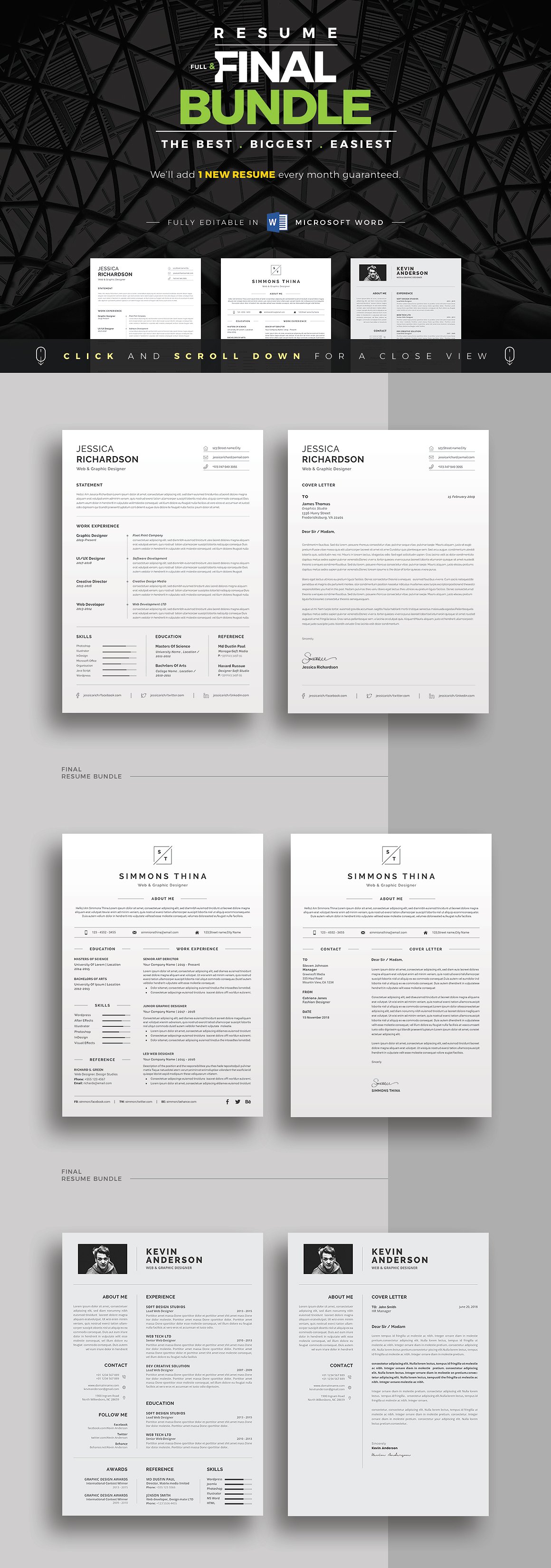 高品质简历设计套装 ResumeCV Full Final Bundle_img_2