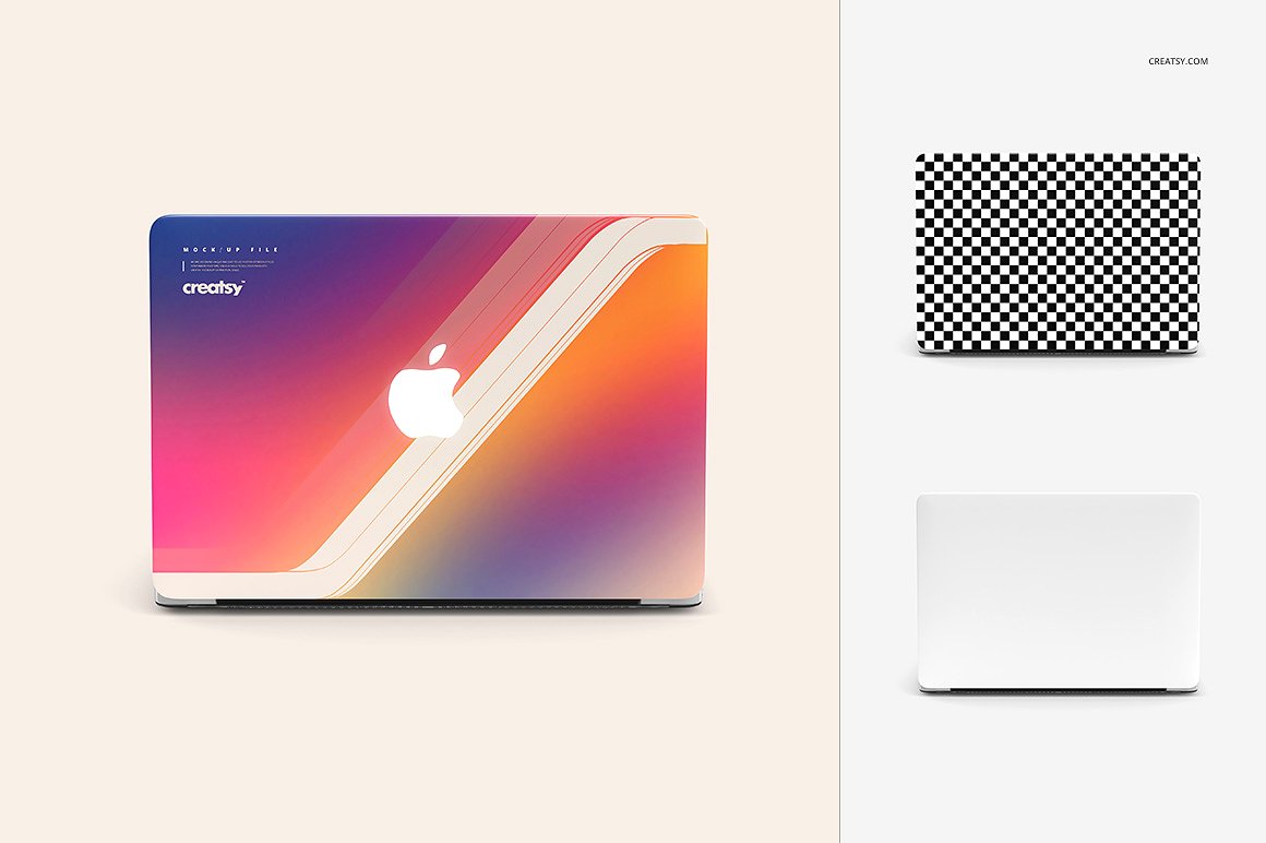 多角度高端苹果笔记本样机 Macbook Case Mockup Set_img_2