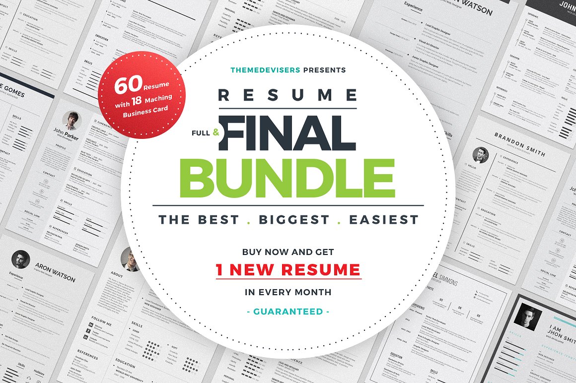 高品质简历设计套装 ResumeCV Full Final Bundle_img_2