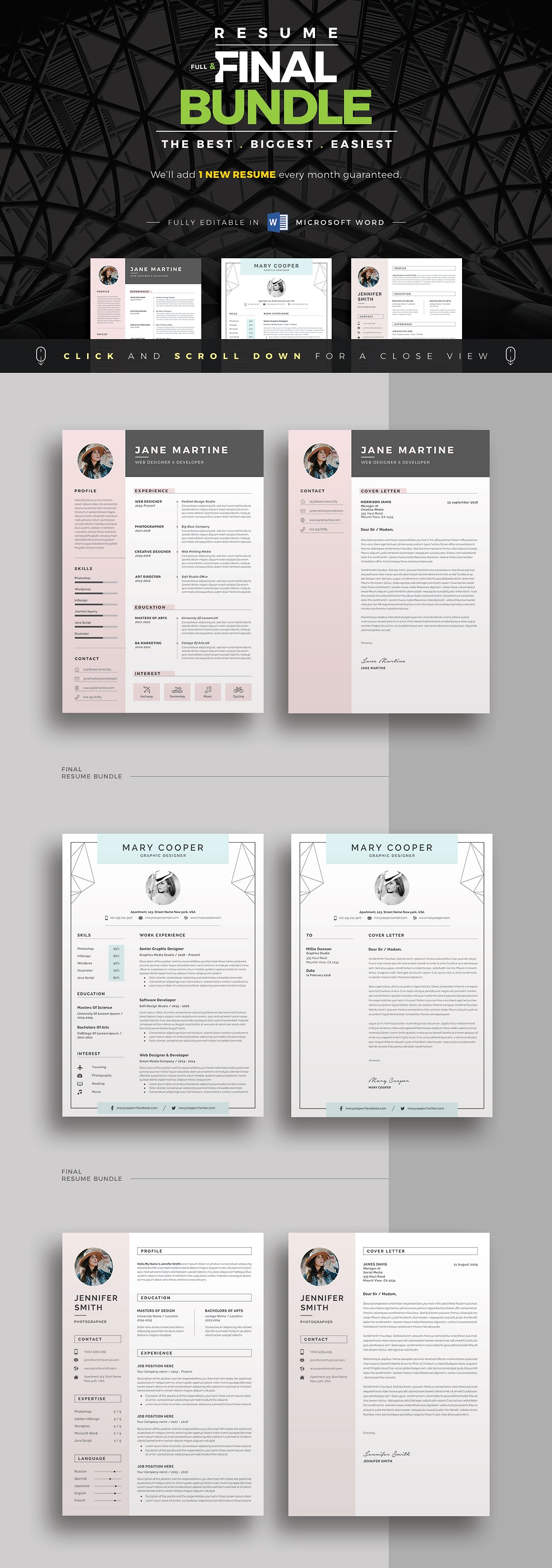 高品质简历设计套装 ResumeCV Full Final Bundle_img_2