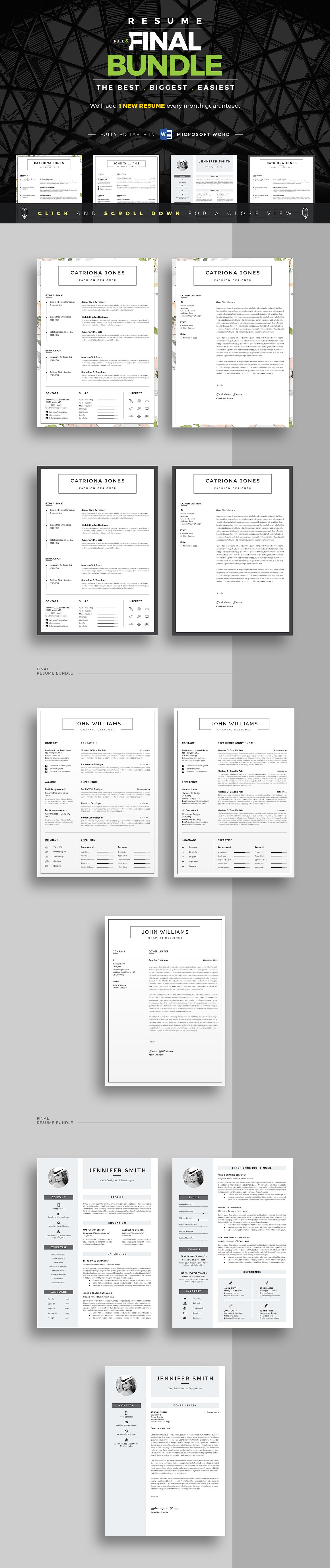 高品质简历设计套装 ResumeCV Full Final Bundle_img_2