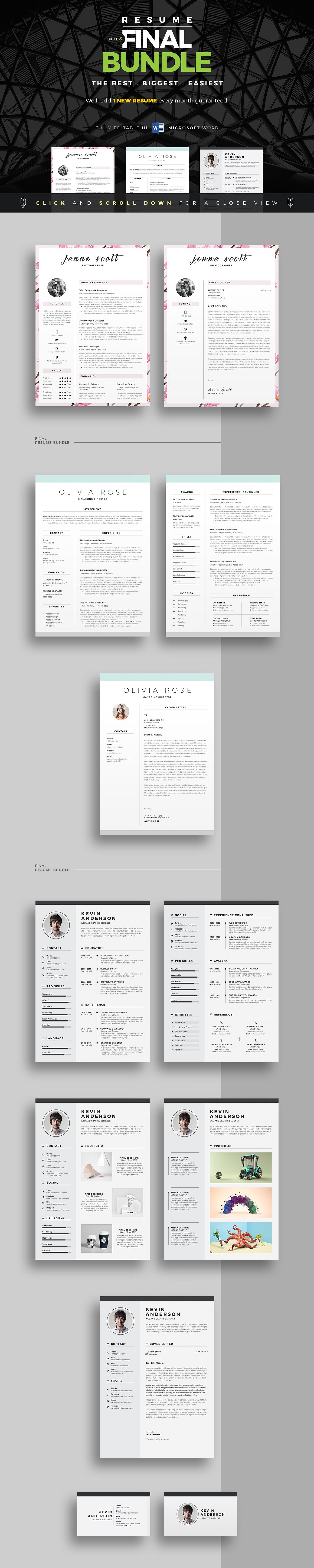 高品质简历设计套装 ResumeCV Full Final Bundle_img_2