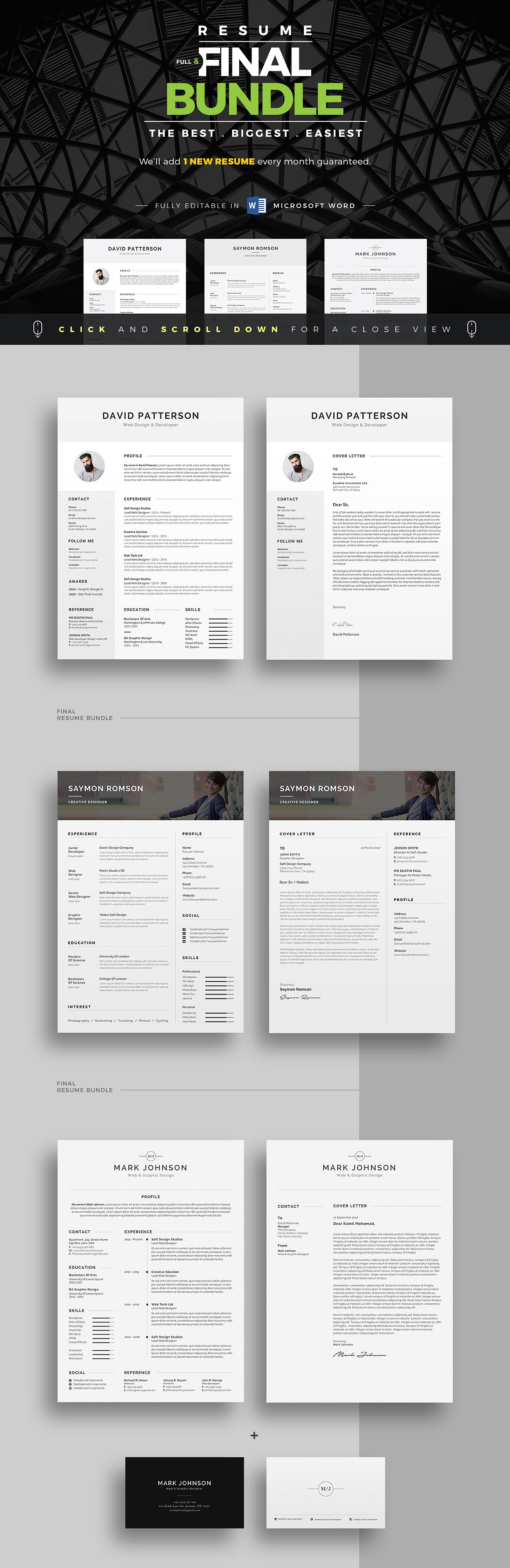 高品质简历设计套装 ResumeCV Full Final Bundle_img_2