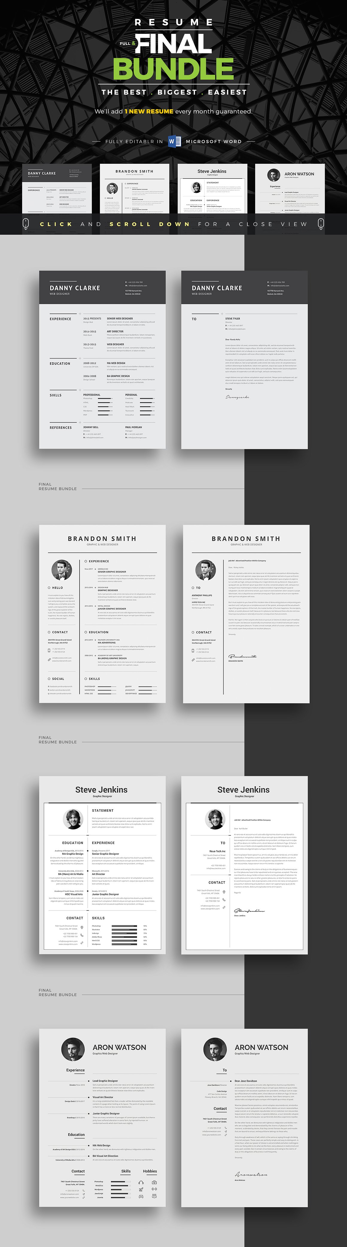 高品质简历设计套装 ResumeCV Full Final Bundle_img_2