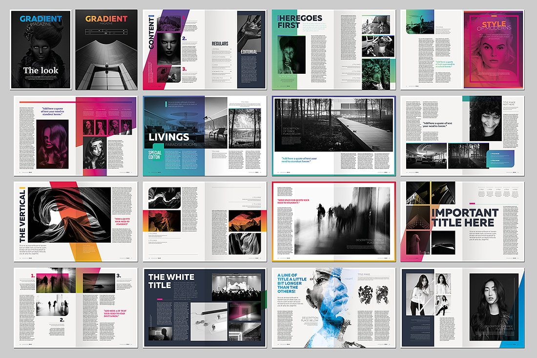 15个畅销专业杂志和小册子模板 15 InDesign Magazines Brochures_img_2