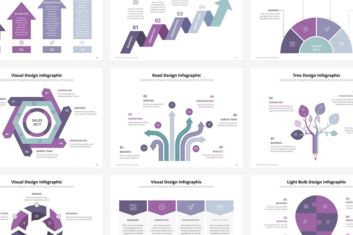 54个幻灯片信息图表元素 54 PowerPoint Infographic Elements_img_2