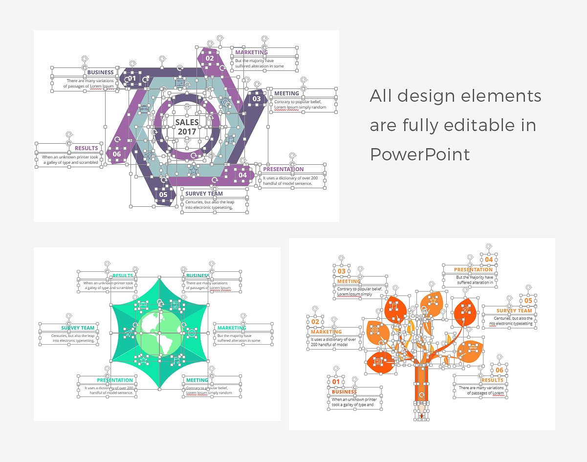 54个幻灯片信息图表元素 54 PowerPoint Infographic Elements_img_2