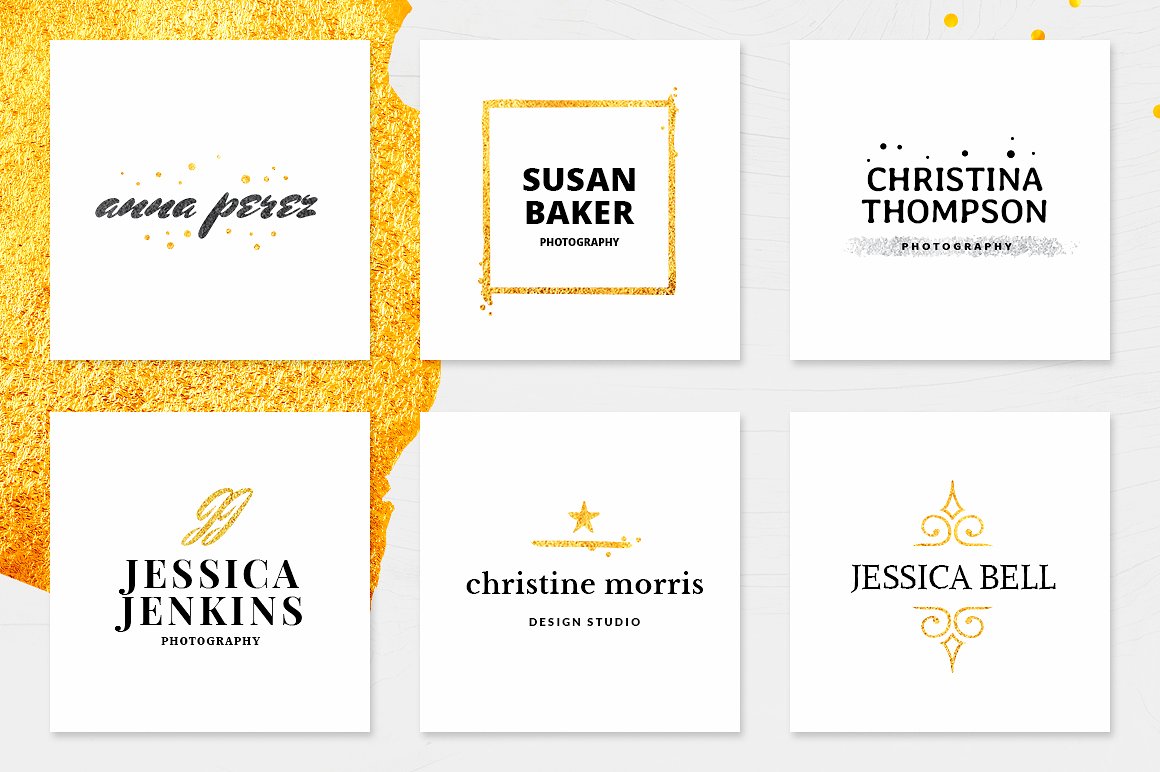 400款矢量英文标志素材包 400 Elegant Logo Bundle_img_2