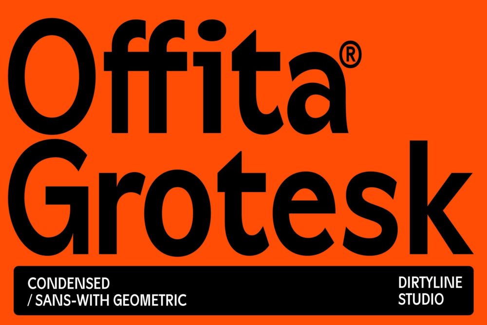 现代几何时尚杂志海报徽标设计无衬线英文字体安装包 Offita Modern Sans Branding Font插图