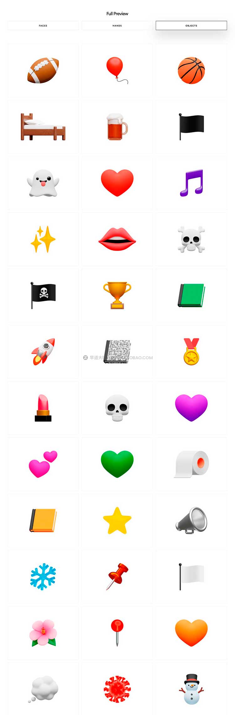 220+款卡通可爱趣味Emoji全套3D表情包插图Fig/Blend/Png格式图标素材 Emoji 2.0插图11