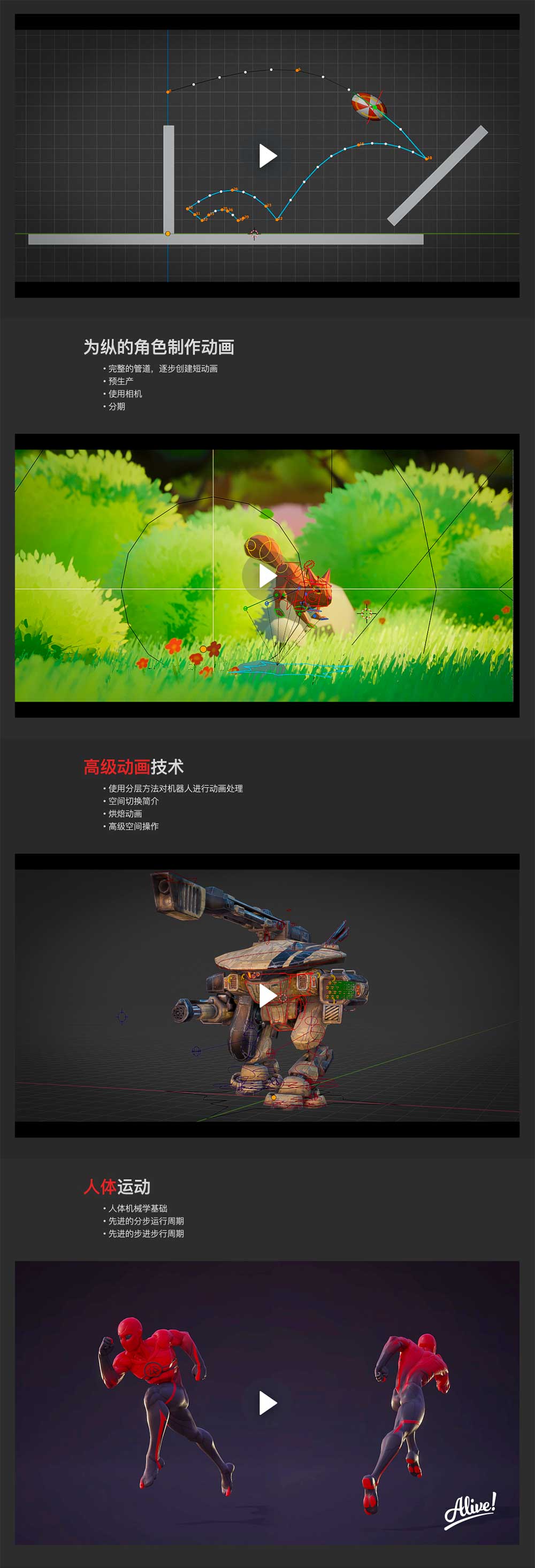 大神课程 如何成为高级Blender 3D角色建模制作动画师视频教程 Alive! Animation course in Blender插图1