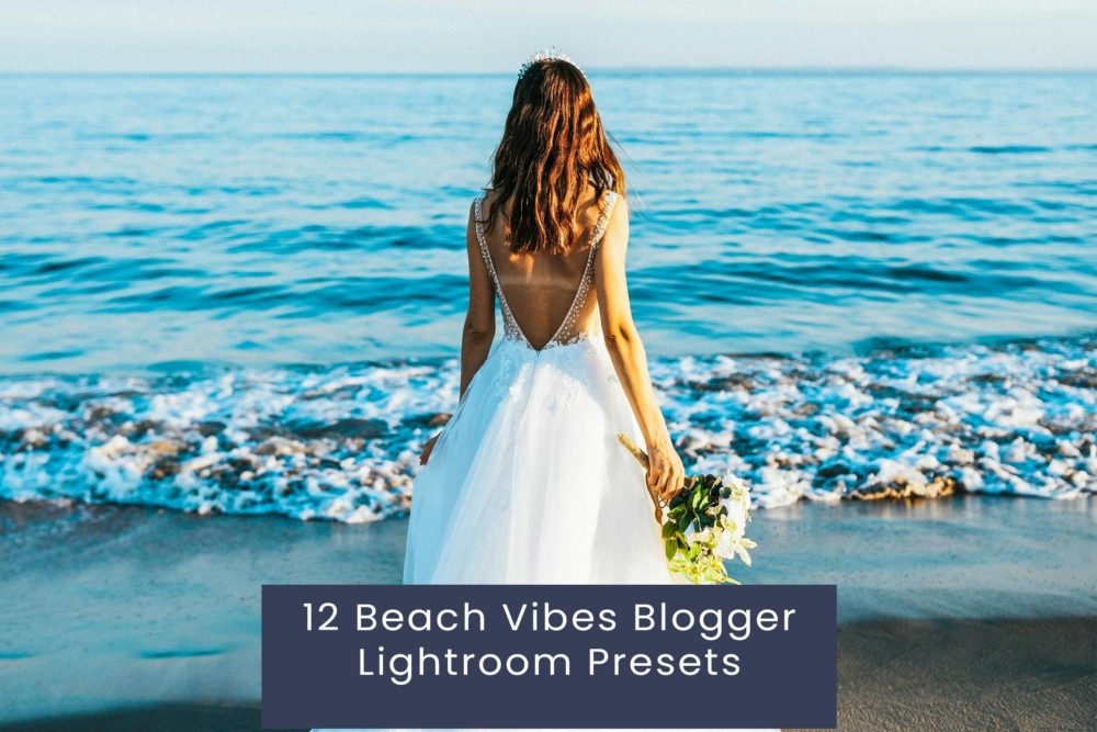 12组复古怀旧电影婚礼博主摄影照片调色Lightroom预设 12 Beach Vibes Blogger Lightroom Presets插图