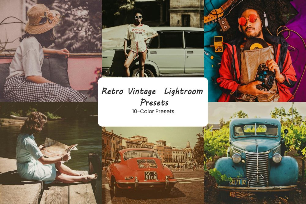 复古橙色电影美学胶片模拟照片后期调色Lightroom预设 Retro Vintage Lightroom Presets插图