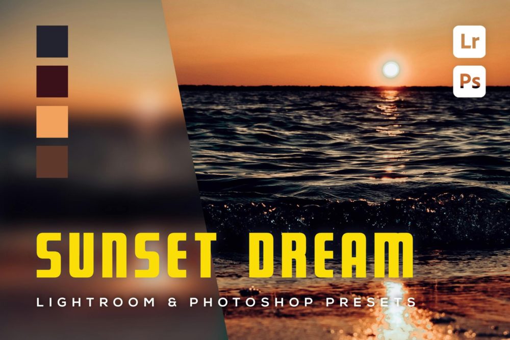 6组日落梦幻电影婚礼旅行摄影照片调色Lightroom预设 6 Sunset dream Lightroom and Photoshop Presets插图