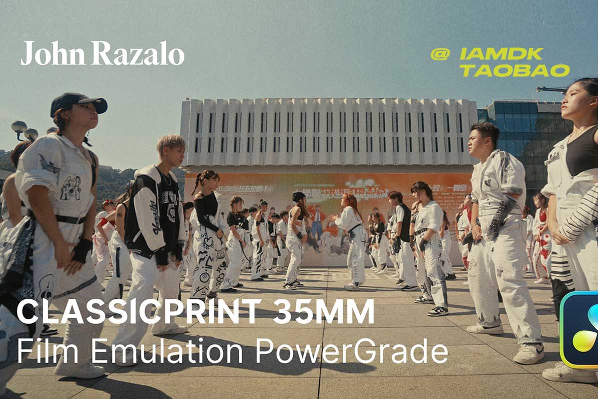 复古怀旧港风35mm胶片仿真模拟视频调色LUT+达芬奇PowerGrade节点预设 John Razalo ClassicPrint 35mm Film Emulation PowerGrade插图