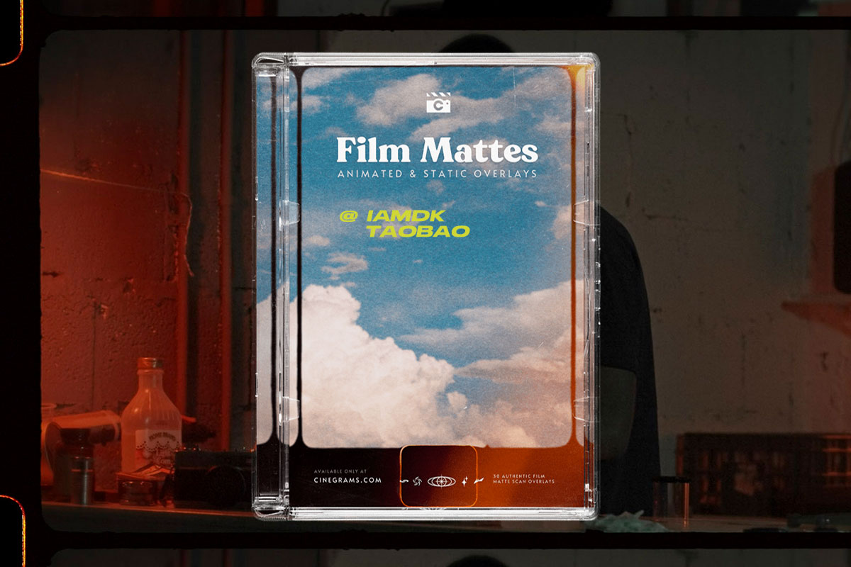 永恒复古电影美学胶片边框模拟叠加层视频特效素材 CINEGRAMS – Film Mattes & Borders插图