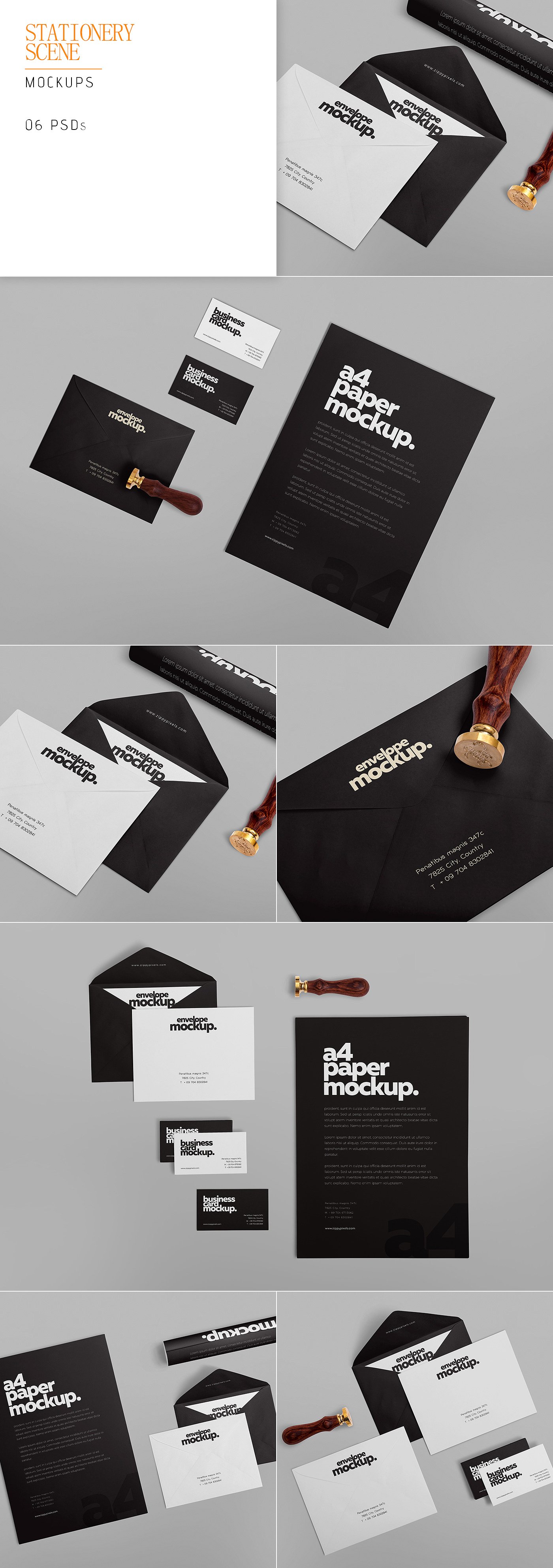 111款华丽的办公文具样机集[5.91 Gb] 111 Stationery Mockups Bundle_img_1