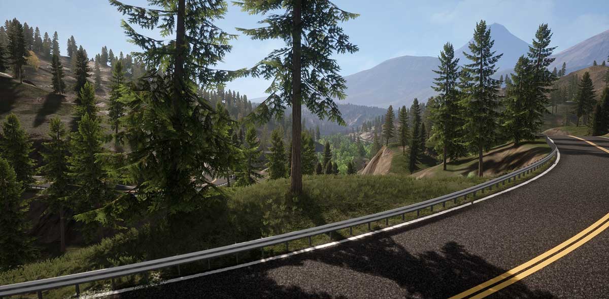 UE素材 虚拟引擎高山森林公路场景3D模型素材 Unreal Engine Realistic Forest Pack插图